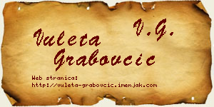 Vuleta Grabovčić vizit kartica